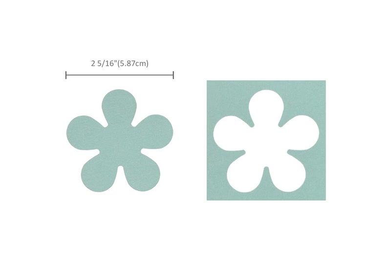BiraBira Bira Craft 2.5 inch Flower 3 Shape Lever Action Craft Punch for Paper Crafting Scrapbooking Cards Arts - Image 2
